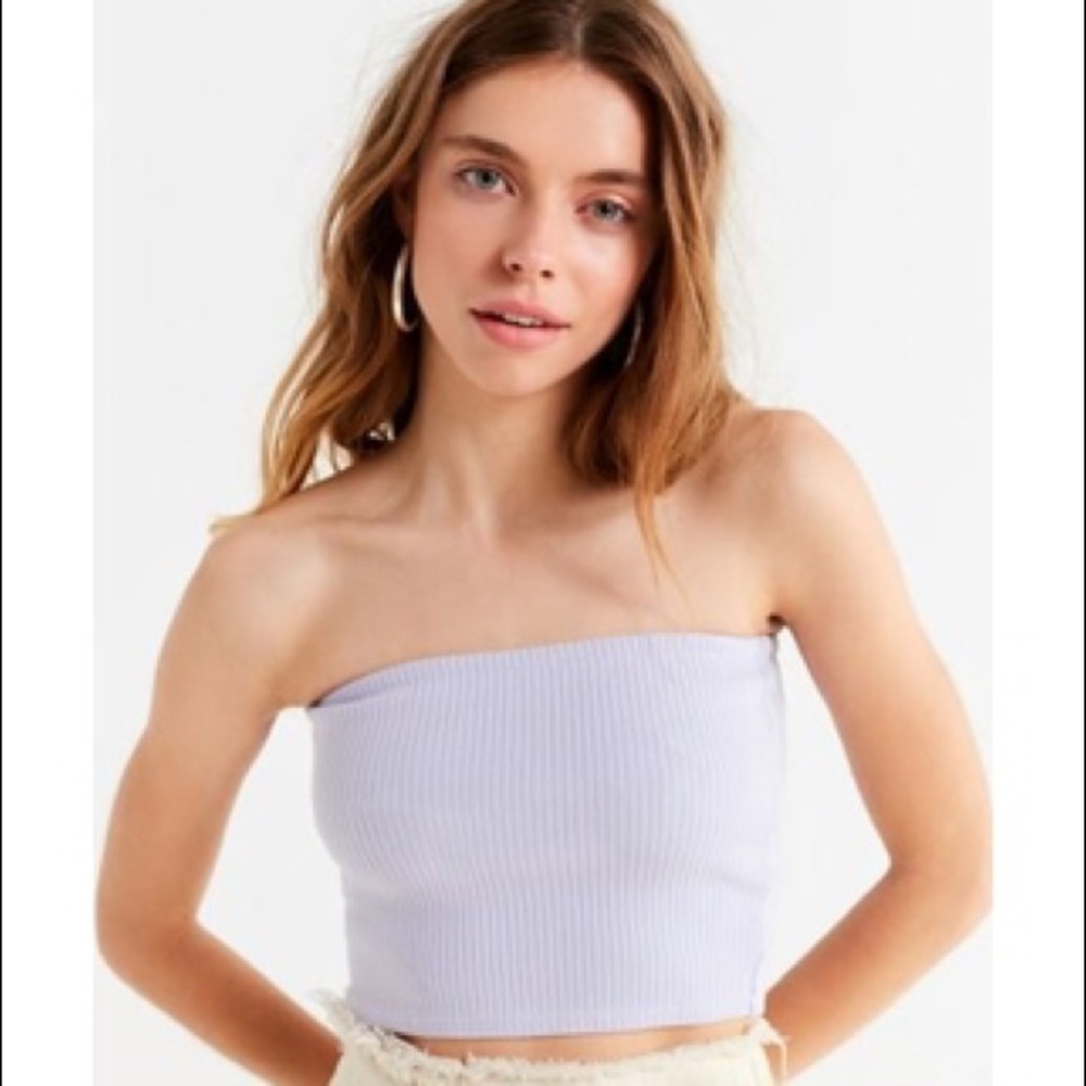 Urban Outfitters Lavender Ribbed Tube Top